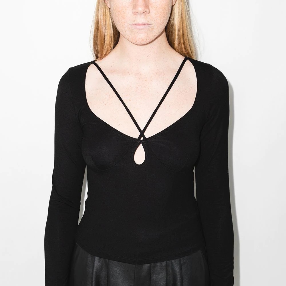 REFORMATION NWOT CYBIL CROSSOVER TOP